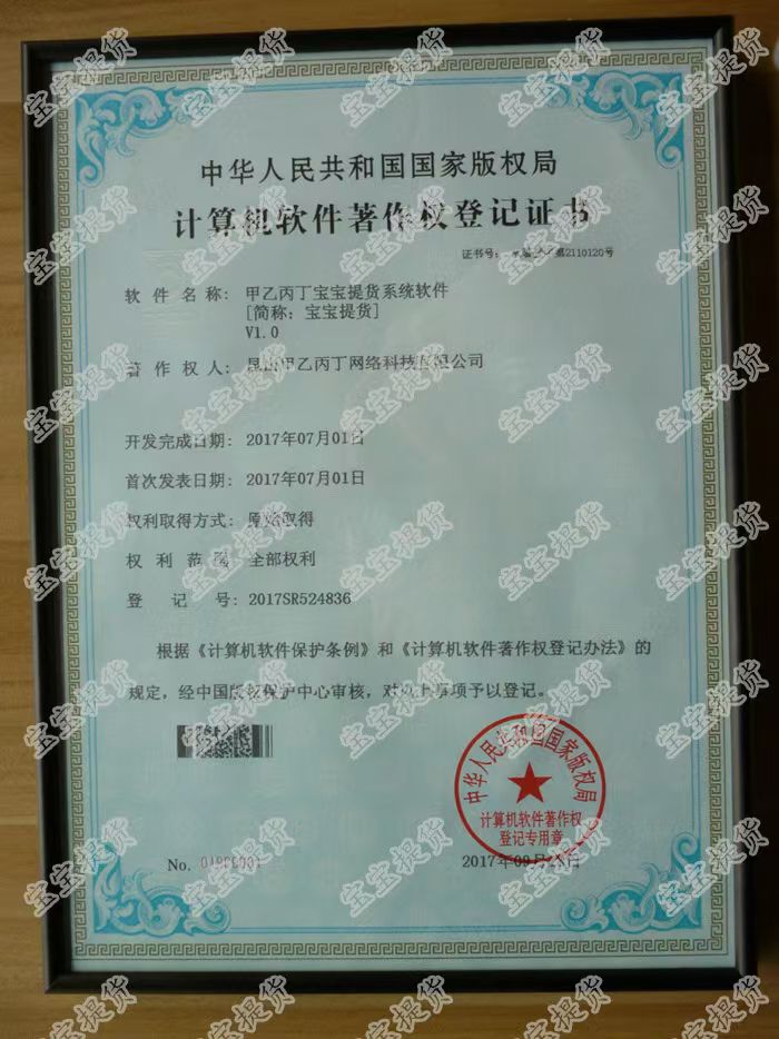 软件著作权证书